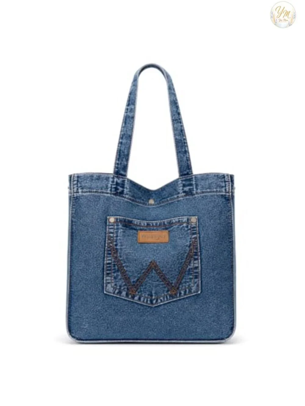 Wrangler Denim Tote Bag Women's Work Travel Purse Shoulder Handbag
